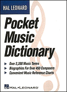 Hal Leonard Pocket Music Dictionary book cover